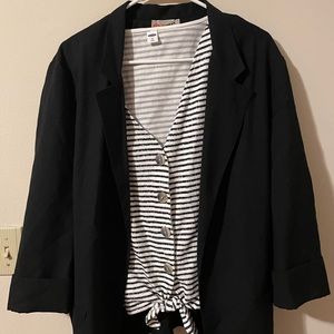Vintage black blazer xl